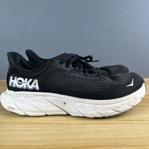 Hoka One One Arahi 7 Running Walking Shoes Black White Women's Size 7.5B